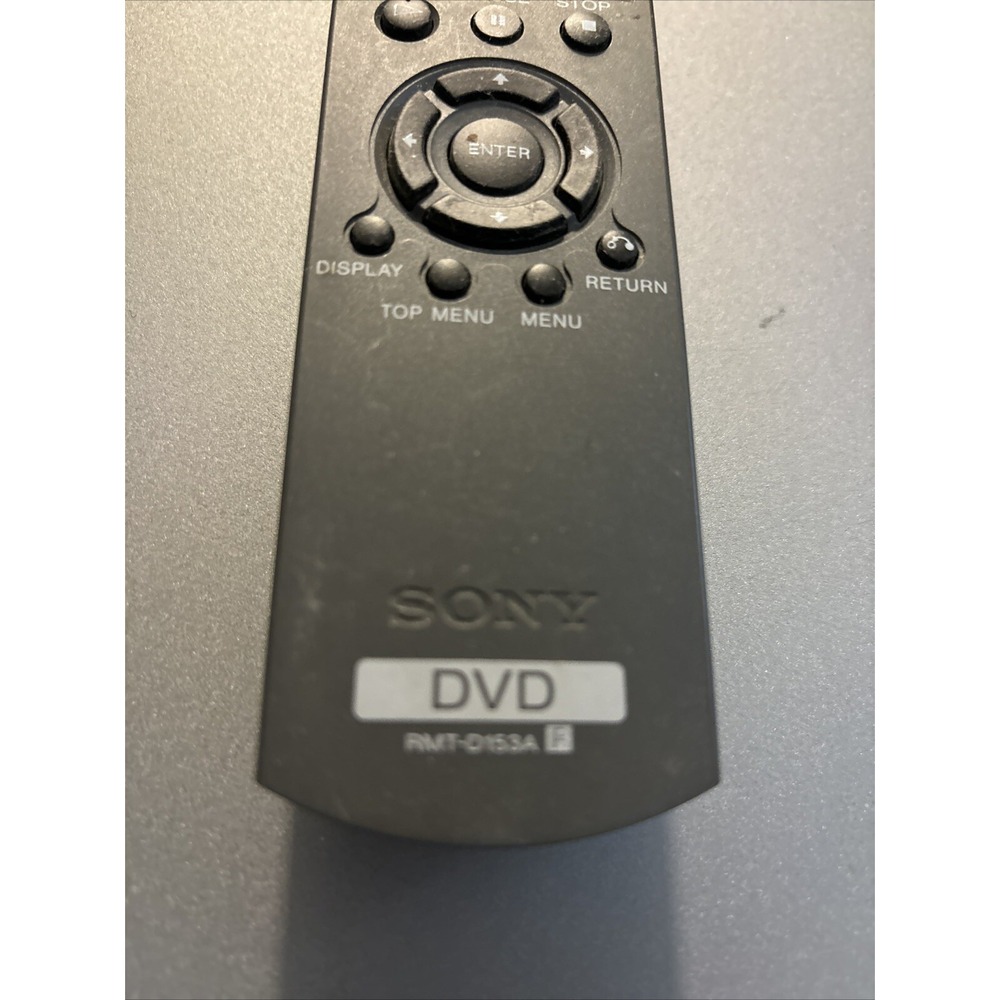 Sony DVD Remote Control RMT-D153A Black Good OEM Replacement Controller - Picture 3 of 4
